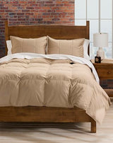 Cuddledown Chroma Down Comforter | Soft, Lofty, Cloudlike | Hypoallergenic | 700 Fill Power Down | 100% Cotton Sateen Shell | Duvet Insert | RDS & Oeko-TEX Certified | Twin | All Season | Twig Cuddledown