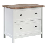 Sauder Cottage Road Engineered Wood Lateral File Cabinet in White Finish Sauder