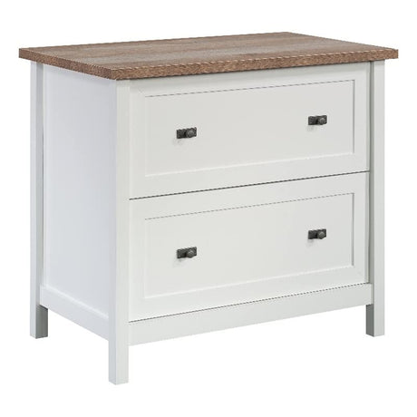 Sauder Cottage Road Engineered Wood Lateral File Cabinet in White Finish Sauder