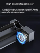 Carverall Rotary Roller with Bracket, Y-axis Rotary Roller 360° Rotation for Cylindrical Objects, Tumbler, Cups, Bottles, Pens, Wine, Laser Rotary Aattachment for Carverall Laser Engraver and Cutter Carverall
