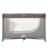 Pamo Babe Compact Pack and Play - Portable Crib for Baby, Lightweight Foldable Travel Playard with Mattress Pad & Carry Bag, Safe Breathable Travel Bed for Home, Trips & Family Visits, Cute Pattern