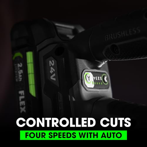 FLEX 24V Brushless Cordless Orbital Variable Speed D-Handle Jig Saw Tool Only, Battery and Charger Not Included - FX2231-Z FLEX