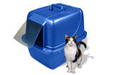 Van Ness Pets Odor Control Extra Large, Giant Enclosed Cat Pan with Odor Door, Hooded, Blue, CP7 Van Ness
