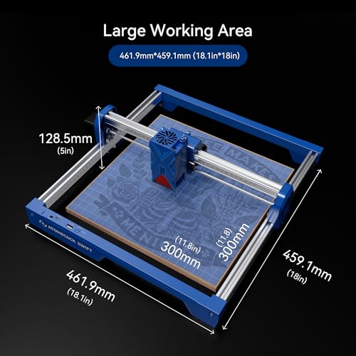 ATOMSTACK Swift 7W Laser Engraver, Swift 7W Laser Cutter, 0.06mm High Accuracy Laser Engraving Machine for Wood and Metal, Dark Acrylic, Glass, Leather Blue ATOMSTACK