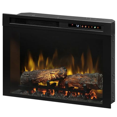 Dimplex 33 Inch Built-in Electric Fireplace - Multi-Fire XHD Firebox with Logs and Realistic Multi-Color Flames | Model: XHD33L DIMPLEX