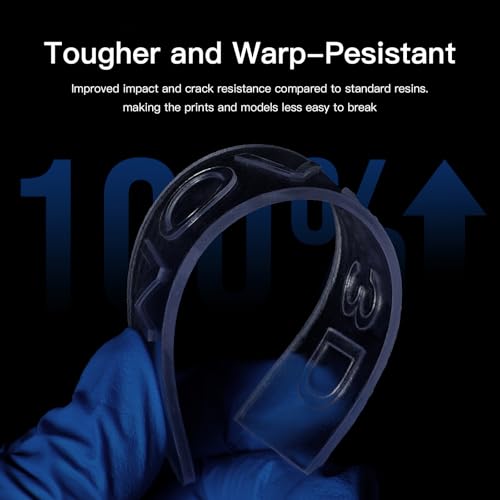 NOVA3D Ultra Clear Water Washable 3D Printer Resin High Precision 405nm LCD UV Fast Curing 3D Printing Resin for LCD DLP Resin 3D Printers, Resist Yellowing ＆ Low Odor (Ultra Clear, 1kg) NOVA3D