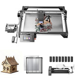 Longer RAY5 40W Laser Cutter and Laser Engraver for Tumblers with Air Pump, Rotary Roller Bundle, 8Pcs Risers17.3"x 17.3"x 0.86" Honeycomb Working Bed for CO2 or Diode Laser Engraver Cutting Machine Longer