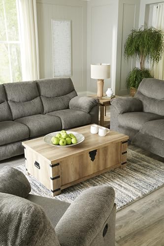 Signature Design by Ashley Alphons Transitional Polyester Tufted Rocker Recliner, Gray Signature Design by Ashley