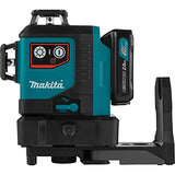 Makita SK700DNAJ 12V max CXT® Lithium-Ion Cordless Self-Leveling 360° 3-Plane Red Laser Kit (2.0Ah), Class II, 635 nm, <2 mW Makita