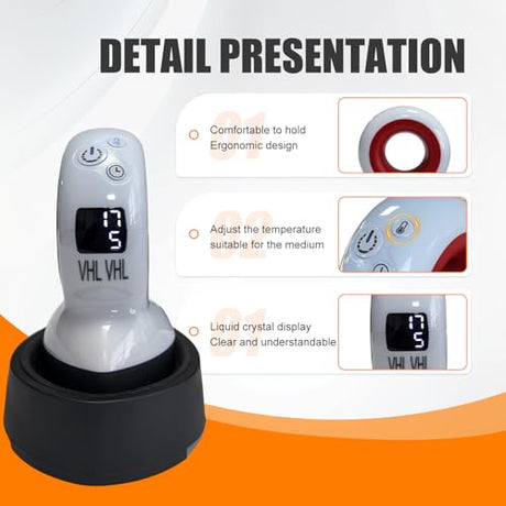 VHLVHL mini Heat Press Machine for T-Shirts with Vibration Function is Compact and Lightweight, Suitable for T-Shirts, Shoes, Hat VHLVHL