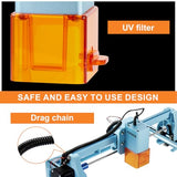 L4 Laser Engraver Machine, 3000mW Laser Engraving Cutting Machine with 7000mm/s Fast Laser Engraver Machine, 150x200mm Working Area, Portable Laser Marking Machine for Jewelry, Metal, Class IV MECOLOUR