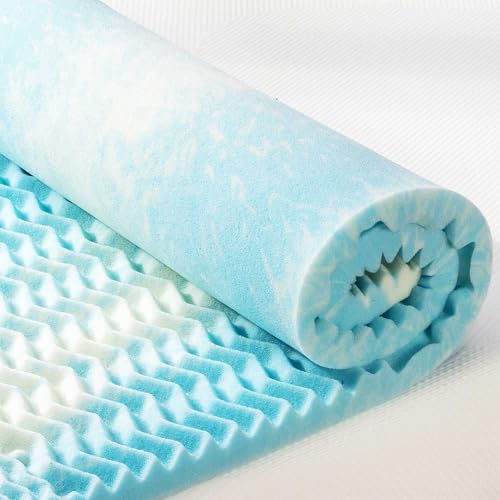 Best Price Mattress 2 Inch 5-Zone Swirl Gel Aerobreeze Foam Mattress Topper, CertiPUR-US Certified, Dorm Essentials, Twin Best Price Mattress