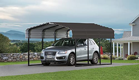 Arrow Shed CPHC101507 Heavy Duty Galvanized Steel Metal Multi-Use Shelter, Shade, Carport, 10' x 15' x 7' Arrow