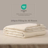 CUDDLE DREAMS Wool Comforter Duvet Insert, 100% Australian Wool Filling with Soft Noiseless Cotton Shell, Natural Warmth (Midweight for All Season, Twin) CUDDLE DREAMS