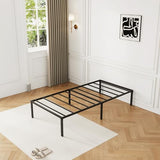 XXF Bed Frame, Metal Platform Bed Frame No Box Spring Needed, Bed with Heavy Duty Strong Support Slats, Noise Free, Easy to Assembly, Under Bed Storage (14 Inch, Twin) XXF