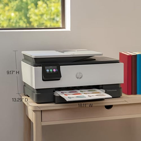 HP OfficeJet Pro 8125e Wireless All-in-One Color Inkjet Printer, Print, scan, Copy, ADF, Duplex Printing Best-for-Home Office, 3 Month Instant Ink Trial Included, AI-Enabled (405T6A) HP