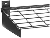 Hyloft 00652 2-Pack Heavy Duty Steel Wall Garage Shelving, 45-Inch X 15-Inch Wall Mounted Shelves for Garage Storage, Low-Profile Brackets, Max Shelf Load 200 Pounds, Hammertone HyLoft