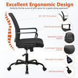 CLATINA Ergonomic Rolling Mesh Desk Chair with Executive Lumbar Support and Adjustable Swivel Design for Home Office Computer Black 8 Pack CLATINA