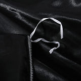 Ydtwnyq Chanyuan Black Silky Satin Duvet Cover Full Size Luxurious Smooth Silky Bedding Set Soft Microfiber Bedding Collection Cool 79"X90" Duvet Cover,2 Pillowcases Ydtwnyq