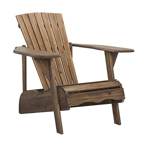 Safavieh Patio Collection Hampton Adirondack Acacia Wood Chair Safavieh