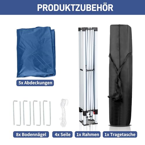 Outvita 10x10ft Ez Pop Up Canopy, Portable Instant Canopy Tent with 4 SideWalls for Outdoor Events, Party, Wedding, Birthday,Graduation Outvita