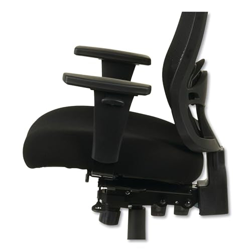 Alera Etros Series Petite Mid-Back Multifunction Mesh Chair, Black Alera