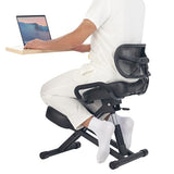 Master Massage Ergonomic Kneeling Chair with Back Support for Office -Posture Chair with Angled Seat and Backrest for Home and Office-Posture Correction Stool-Improve Your Posture Master Massage Equipment