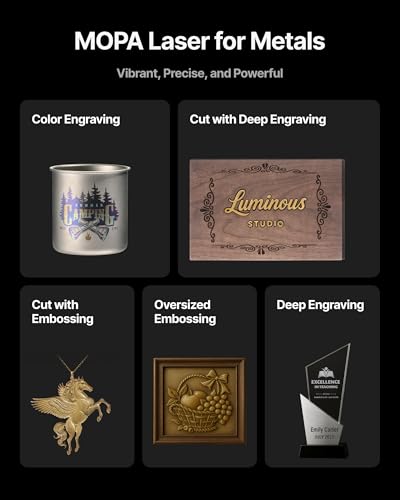 xTool F2 Ultra 60W MOPA & 40W Diode Dual Laser Engraver, 100+ Color Metal Engraving, Dual 48MP Cameras, Auto Streamline, 15,000mm/s Ultra-Fast, AI Powered 3D Fiber Laser Cutter and Engraver Machine xTool
