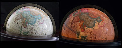 Replogle Globes Lancaster Illuminated Globe, Antique Ocean, 12-Inch Diameter, Large, Off- White