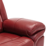 ERYE Manual Recliner Chair with LED Light Strip for Living Room, Bedroom, Manual Reclining Home Theater Seating Armchair, Faux Leather Tufted