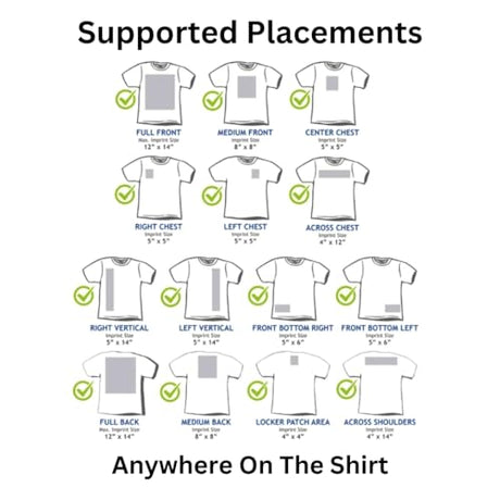 CLPA T-Shirt Ruler Guide — Full Shirt Placement | Heat-Safe to 320°F | Shirt Alignment Tool for Heat Press | HTV, DTF and Embroidery | All Sizes and Necklines | Made in Australia CLPA