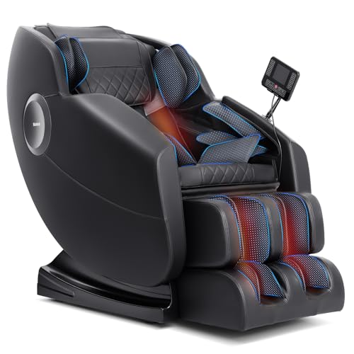 Massage Chair, Zero Gravity Full Body Massage Chair, Shiatsu Recliner with 14 Massage Points, Lumbar & Calf Heating, 20 Auto Modes, Spacious Massage Area, Bluetooth Speaker, Touch Screen Controller Mazzup