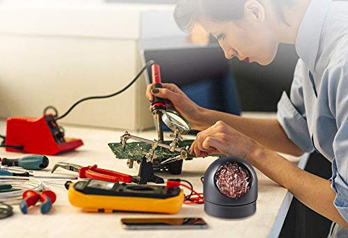 4-in-1 welding tool set, soldering iron tip cleaner + 0.6mm solder wire (1.76 oz / 50 g) + Rosin Solder Flux Paste (0.35 oz / 10 g), no-clean soldering core (2.0mm, 29.5 inches) YCD