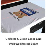 Kitclub Heat Press Laser Alignment System, Laser Positioning Tool for T-Shirt & Hat Press. Magnetic Guide for Sewing Machine, DTF, Sublimation. Perfect Placement for Printing & Quilting Kitclub