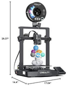 Creality Ender 3 V3 KE 3D Printer, Upgraded 500mm/s Printing Speed, CR Touch Auto Leveling, Upgraded Sprite Direct Extruder, Stable Structure, Print Volume 8.66'' x 8.66'' x 9.44'' SainSmart