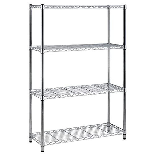 14" D x 36" W x 54" H Adjustable NSF-Certified Metal Shelf Wire Shelving Unit Storage for Small Places Restaurant Garage Pantry Kitchen Garage BestOffice