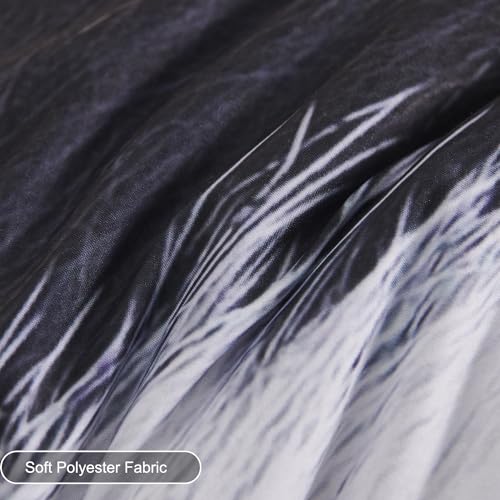 SUCSES 8 Pieces California King Comforter Set with Sheets, Cal King Size Cow Fur Print Bedding Set for Kids Teens Boys Girls, Western Style Highland Cowhide Farmhouse Bed in A Bag SUCSES