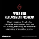 SentrySafe Medium Gray Fireproof Safe and Waterproof Safe Box with Dial Combination, Home Safe for Money, Documents, or other Valuables, 1.23 Cubic Feet, SFW123DSB SentrySafe