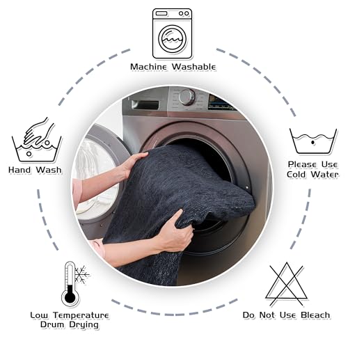 MEETSKY Washable Sofa Cover Navy Blue Sectional Couch Covers for 2 Cushion Couch Sofa Thick Universal Chenille Sofa Covers with Tassel Furniture Protector for Dogs, 71"x 102" MEETSKY