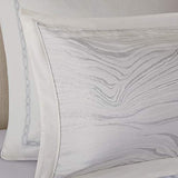 Madison Park Signature Glam Cozy Comforter Set - All Season Bedding Combo Filled Insert and Removable Duvet Cover, Shams, Decorative Pillows, Metallic White King(110"x96") 10 Piece Madison Park