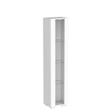 HomVent Modern LED Bookcase Display Cabinet with Glass Doors - Stylish Organiser for Living Room, Bedroom & Office HomVent