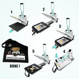 BetterSub Heat Press 15x15 inch Digital Heat Press Machine, Slide Out Industrial Quality T-Shirt Heat Transfer Machine Teal BetterSub