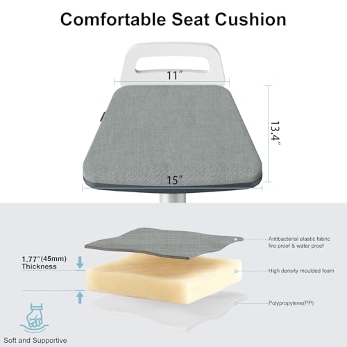ERGO COLLECT Standing Desk Chair - Ergonomic Wobble Stool for Adults - Active Seating Stool Height Adjustable (22"-31.9") - Perfect for Home Office, Standing Desks, and Classrooms ERGO COLLECT