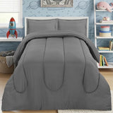 Utopia Bedding Grey Kids Comforter Set with 2 Pillow Shams, 3 Piece Soft Microfiber Twin Bed Comforter with Pillow Shams, Printed Kids Bedding for Boys and Girls, Lightweight, Breathable,Easy Care Utopia Bedding
