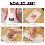 Easy Count E Mini Heat Press Machine, Small Heat Trasfer Machine Easy for Crafts, T-Shirt, Hats, Shoes, and Small HTV Vinyl Projects, Mini Portable Ironing Machine EasyCount E