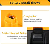 KINGTIANLE 2-Pack 18V 5.0Ah Replacement Battery for Dewalt 18 Volt XRP DC9096 Ni-Mh Batteries, Compatible with DC9098 DC9099 DW9095 DW9096 DW9098 Cordless Power Tools KINGTIANLE