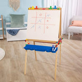 Melissa & Doug Deluxe Standing Art Easel - Dry-Erase Board, Chalkboard, Paper Roller - FSC Certified Melissa & Doug