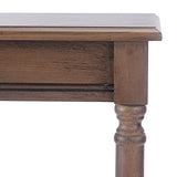 Safavieh Home Collection Tinsley Brown Rectangular Bottom Shelf Console Table SAFAVIEH