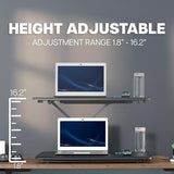 VIVO Economy Single Top Height Adjustable 29 inch Standing Desk Converter, Sit Stand Tabletop Monitor and Laptop Riser Platform Workstation, DESK-V000U VIVO