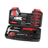 39 Piece All Purpose Household Red Tool Kit Small Basic Home Tool Set with Toolbox Great for Home, Garage, Office and College Dormitory Use, DIY and Crafts HANGYING